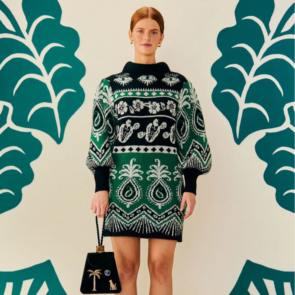 FARM RIO - Mystic scarf mini dress